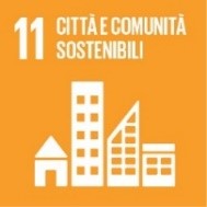 Immagine Obiettivo 11 con testo Citt e comunit sostenibili