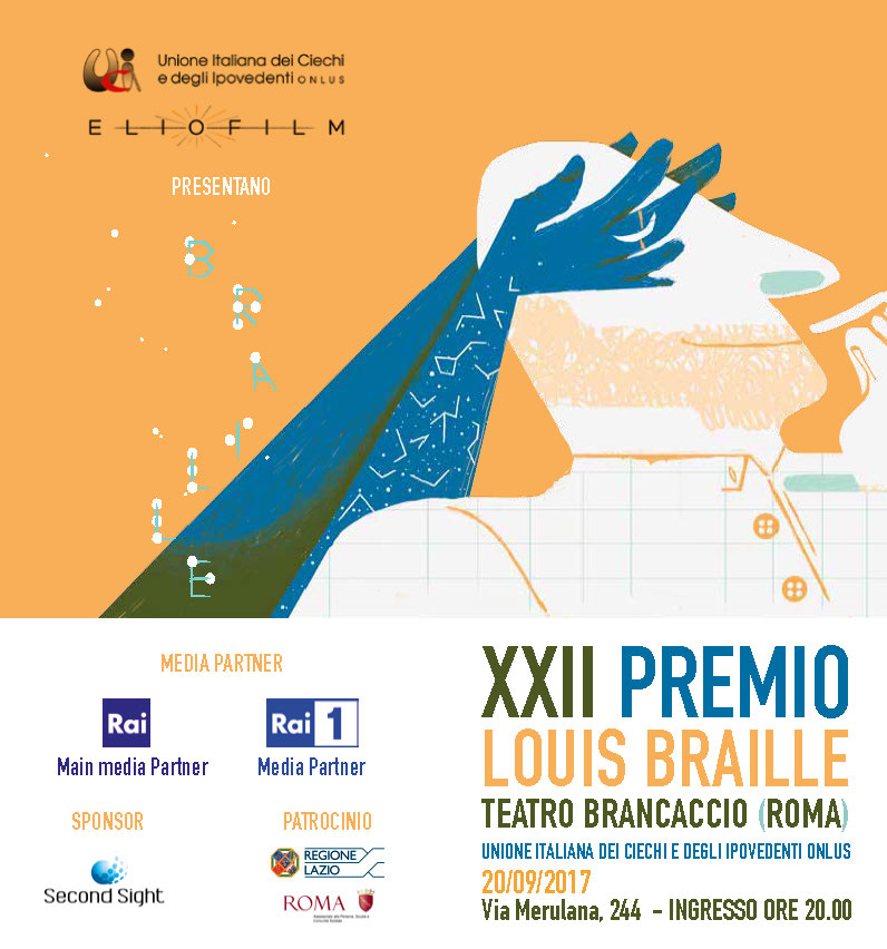 Immagine dell'invito al Premio Louis Braille 2017 prima parte